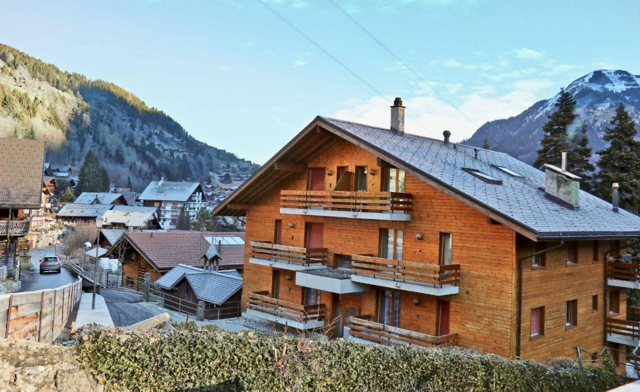 Bel Appartement Au Centre De Champery Avec Vue Exterior photo